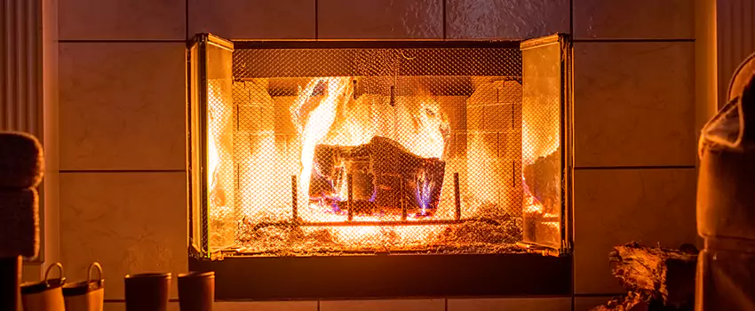 Mendota Hearth Landscape Fireplace Installation in Wichita Falls, Texas